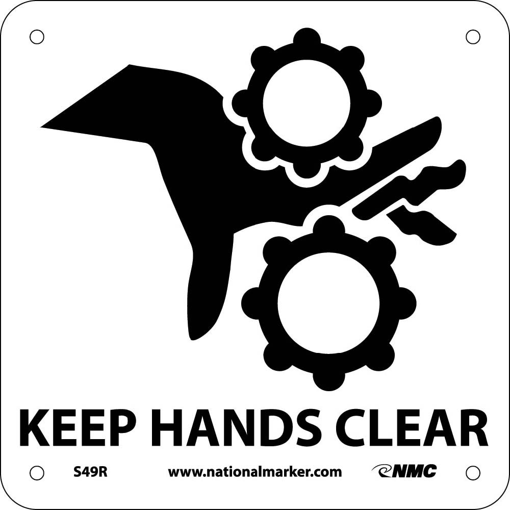 Keep Hands Clear Sign-eSafety Supplies, Inc