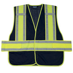ERB Expandable Navy Polyester Mesh Safety Vest-eSafety Supplies, Inc