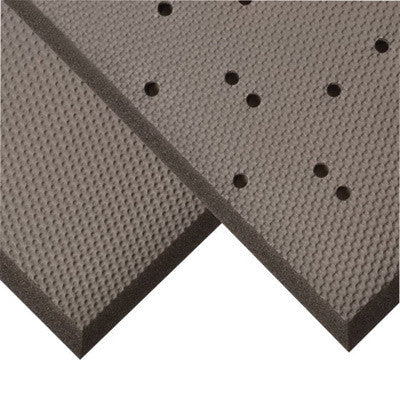 Superior Manufacturing 3' X 3' Solid Black 3/4" Thick PVC And Nitrile Foam Blend Superfoam Dry Area Safety/Anti-Fatigue Floor Mat With Beveled Edges-eSafety Supplies, Inc