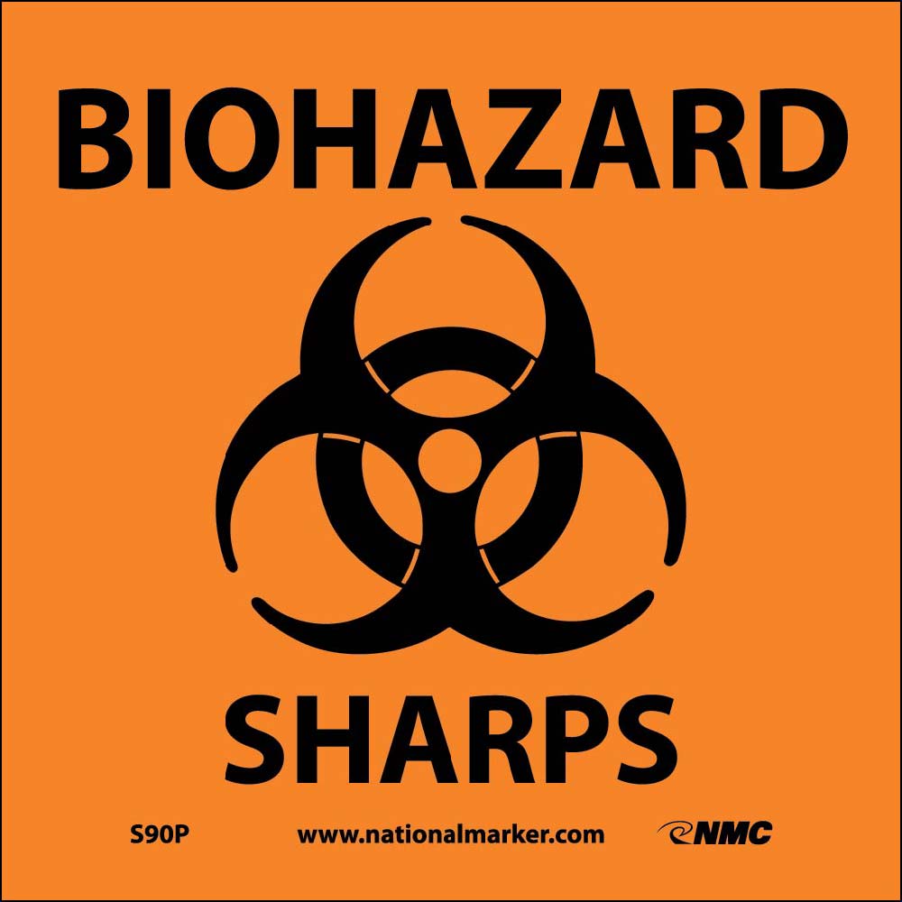 Biohazard Sharps Sign-eSafety Supplies, Inc