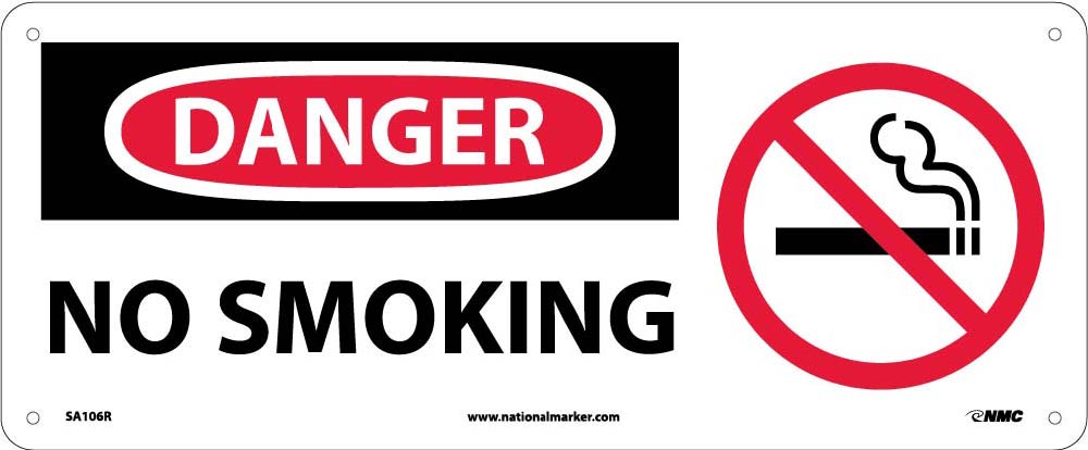 Danger No Smoking Sign-eSafety Supplies, Inc