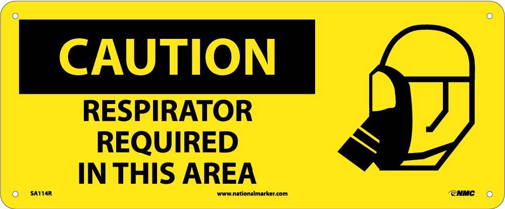 Caution Respirator Required In This Area Sign-eSafety Supplies, Inc
