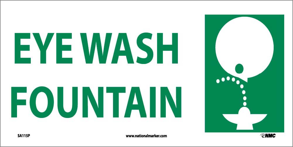 Eye Wash Fountain Sign-eSafety Supplies, Inc