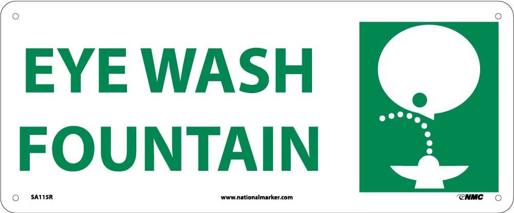 Eye Wash Fountain Sign-eSafety Supplies, Inc