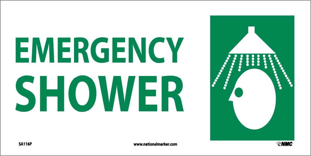 Emergency Shower Sign-eSafety Supplies, Inc