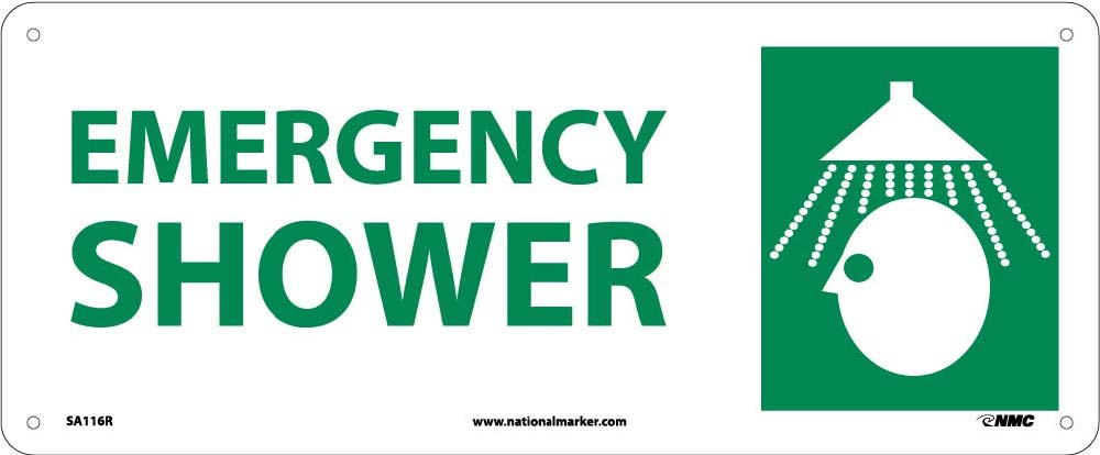 Emergency Shower Sign-eSafety Supplies, Inc