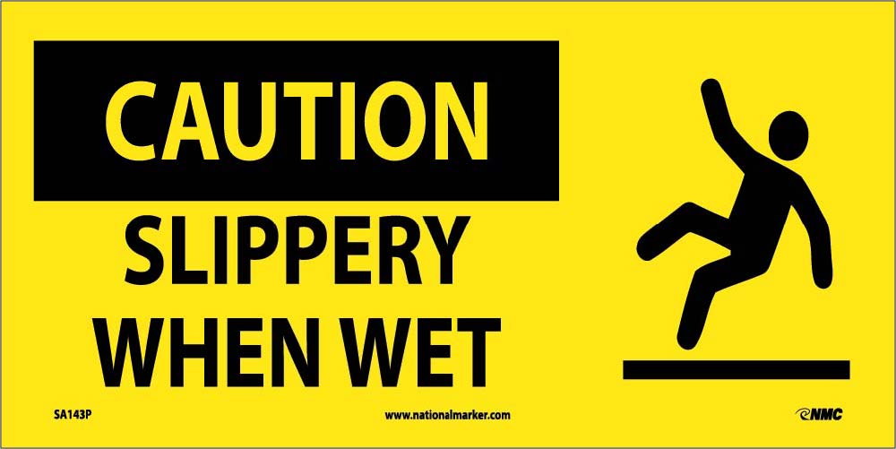 Caution Slippery When Wet Sign-eSafety Supplies, Inc