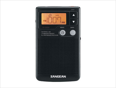 Sangean-FM-Stereo / AM Pocket Receiver with Built-in Speaker
