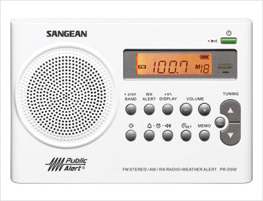 Sangean-AM / FM / Weather Alert Rechargeable Portable Radio-eSafety Supplies, Inc