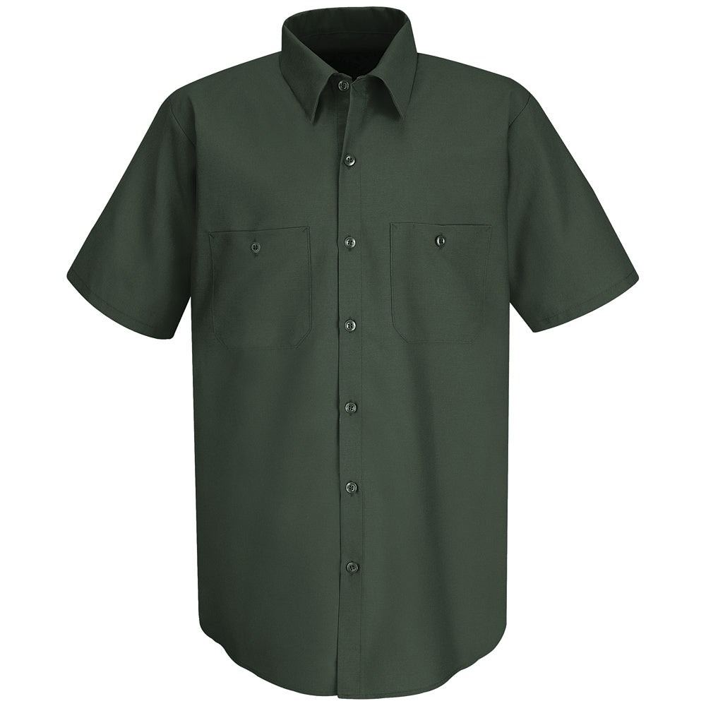 Red Kap Men's Wrinkle-Resistant Cotton Work Shirt SC40 - Spruce Green-eSafety Supplies, Inc