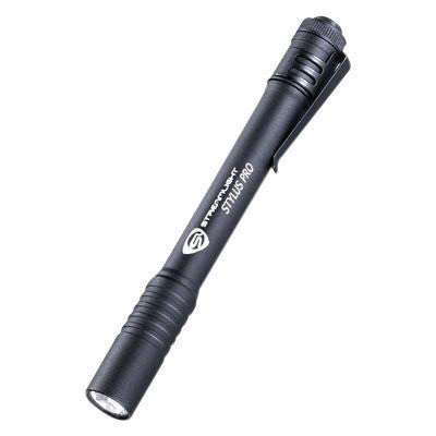 Streamlight Matte Black Stylus Pro Flashlight With White LED-eSafety Supplies, Inc