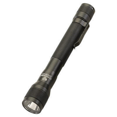 Streamlight Black Jr. Flashlight With LED, Black Nylon Flapless Holster And Pocket clip-eSafety Supplies, Inc