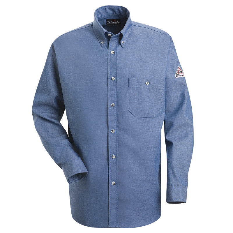 Bulwark - Denim Dress Shirt - EXCEL FR - 7 oz.-eSafety Supplies, Inc