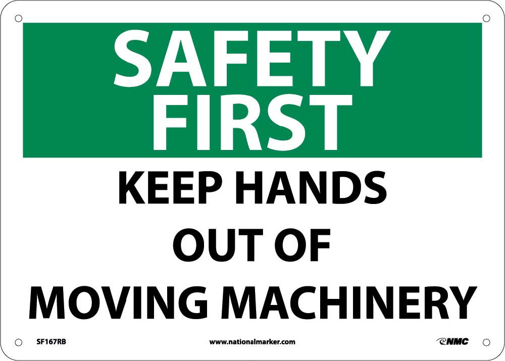 Safety First Keep Hands Out Sign-eSafety Supplies, Inc