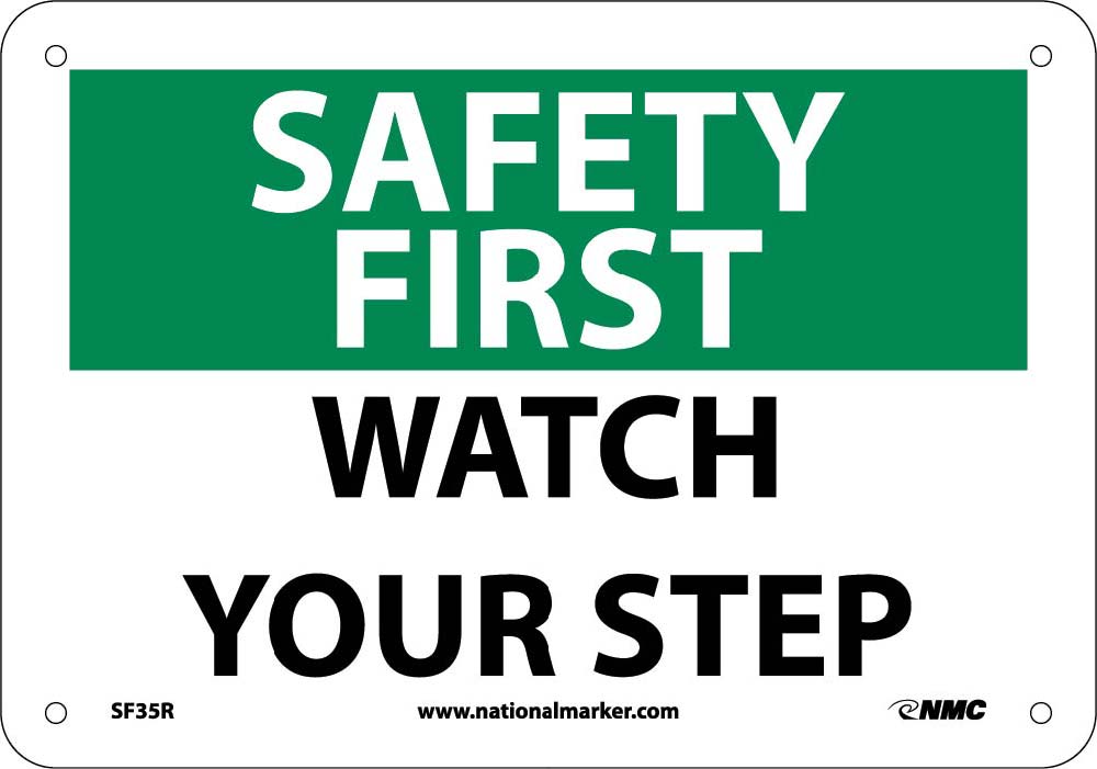 Safety First Watch Your Step Sign-eSafety Supplies, Inc