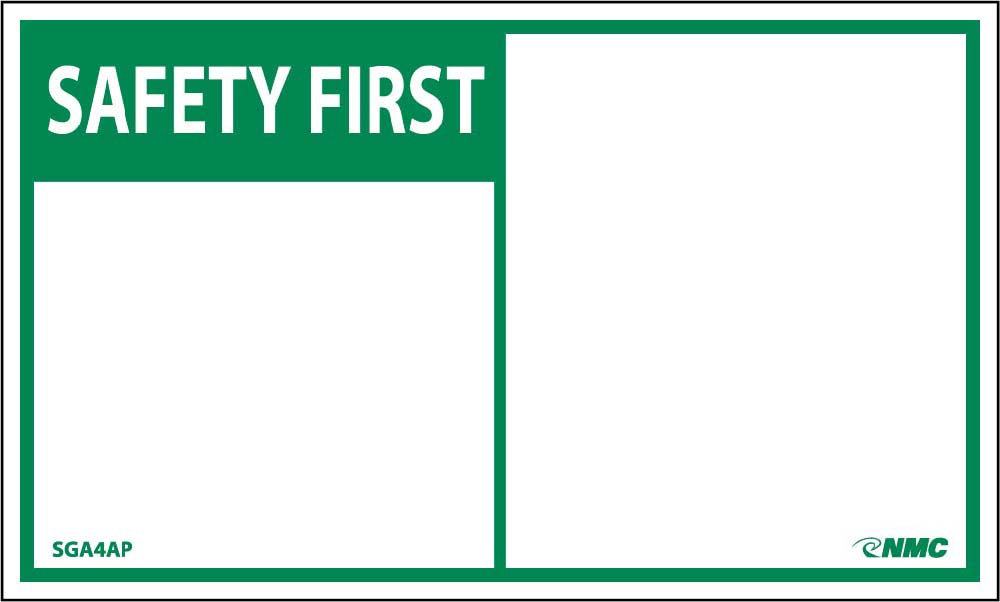 Safety First Label - 5 Pack-eSafety Supplies, Inc