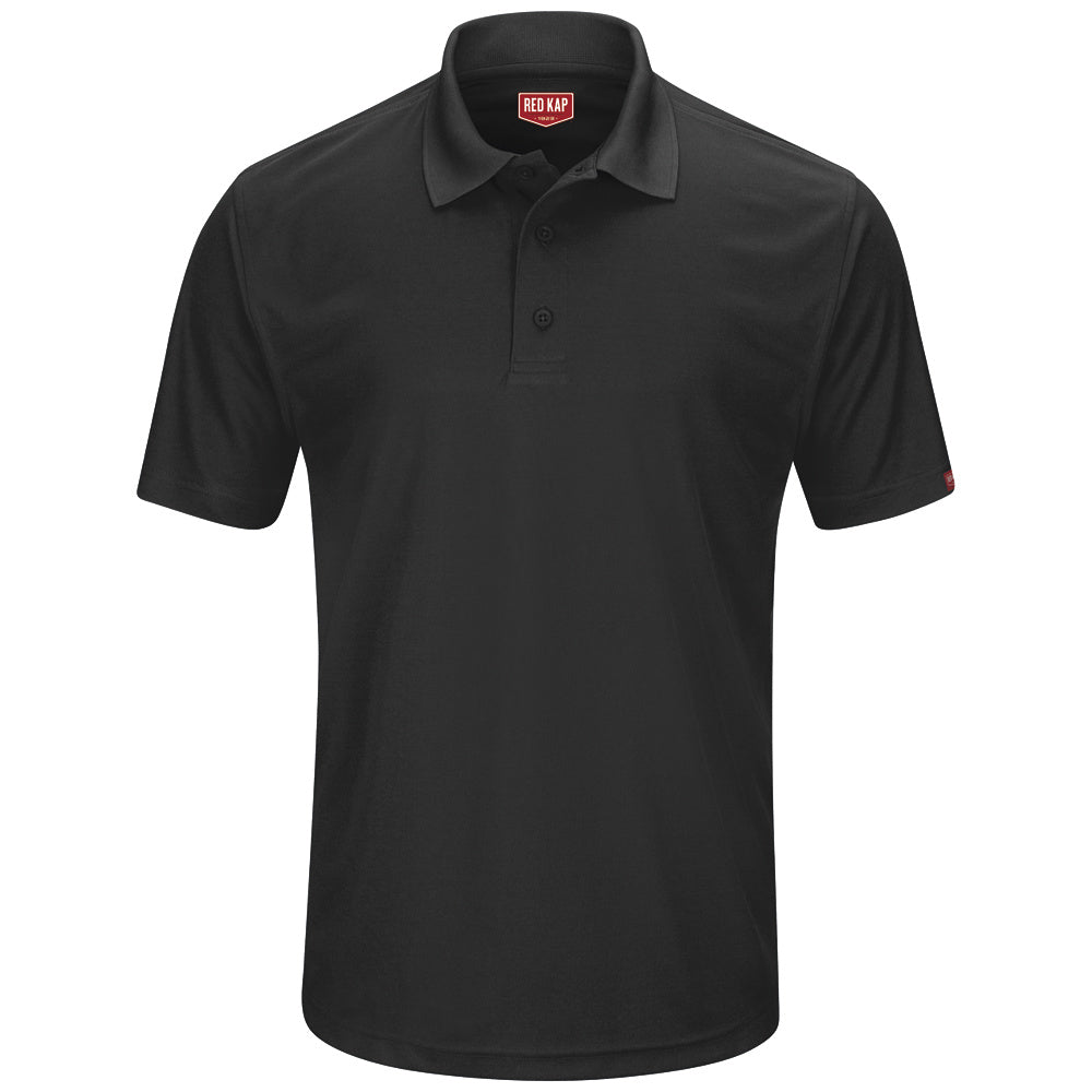 Red Kap Men's Flex Core Polo SK96 - Black-eSafety Supplies, Inc