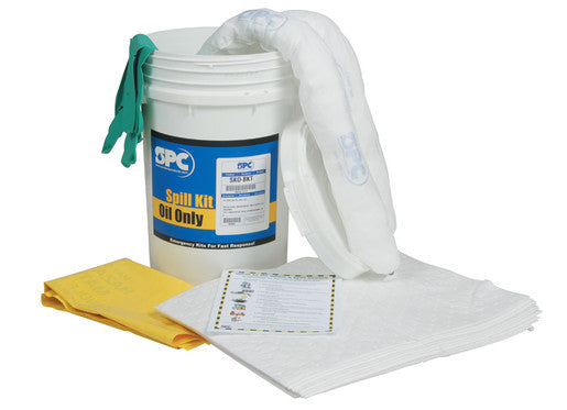 Brady 18" X 14" White Polyethylene Spill Kit - BRDSKO-BKT-eSafety Supplies, Inc