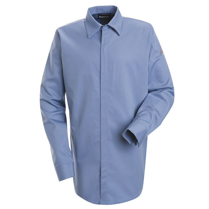 Bulwark - Concealed-Gripper Pocketless Shirt - EXCEL FR ComforTouch - 7 oz.-eSafety Supplies, Inc
