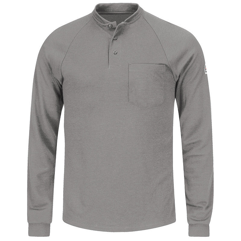 Bulwark - Long Sleeve Henley Shirt- CoolTouch2-eSafety Supplies, Inc