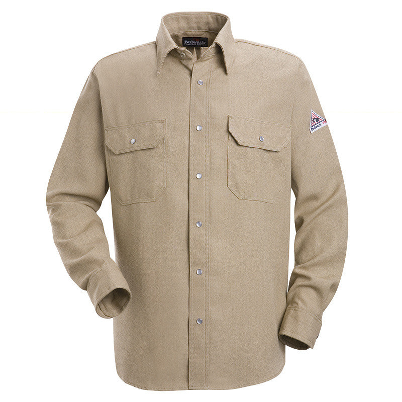 Bulwark - Snap-Front Uniform Shirt - Nomex IIIA - 4.5 oz.-eSafety Supplies, Inc