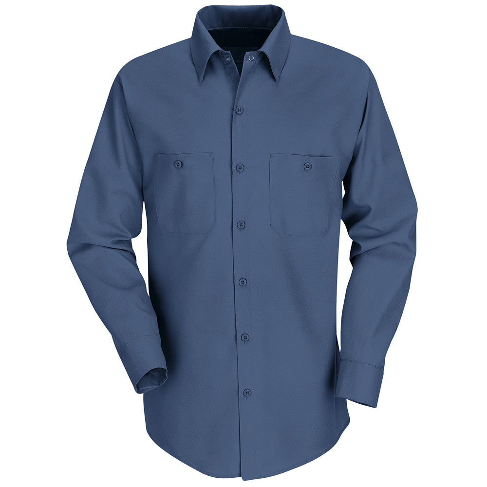 Red Kap Red Kap® Men’s Long-Sleeve Work Shirt  SP14 - Dark Blue-eSafety Supplies, Inc