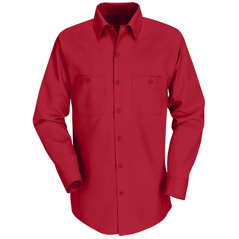 Red Kap Red Kap® Men’s Long-Sleeve Work Shirt  SP14 - Red-eSafety Supplies, Inc