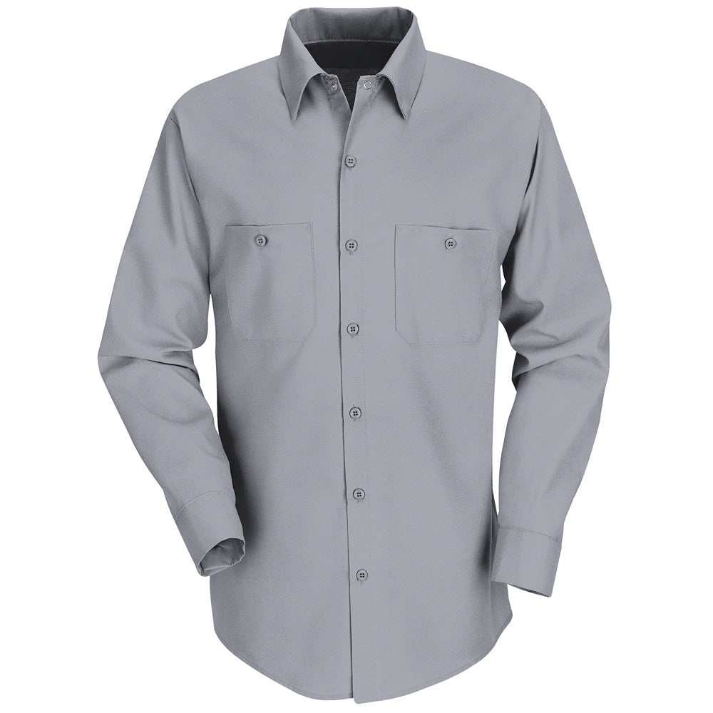 Red Kap Men's Industrial Work Shirt SP14 - Silver Grey-eSafety Supplies, Inc