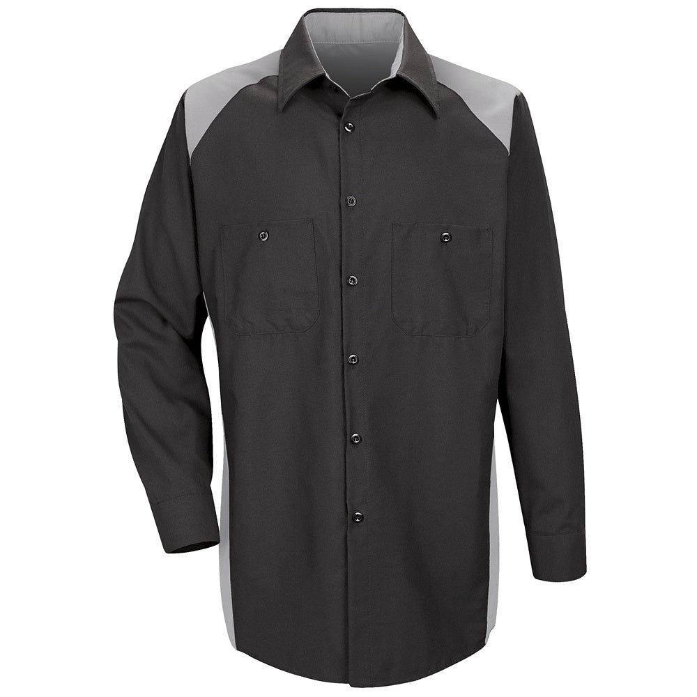 Red Kap Motorsports Shirt SP18 - Silver / Black-eSafety Supplies, Inc