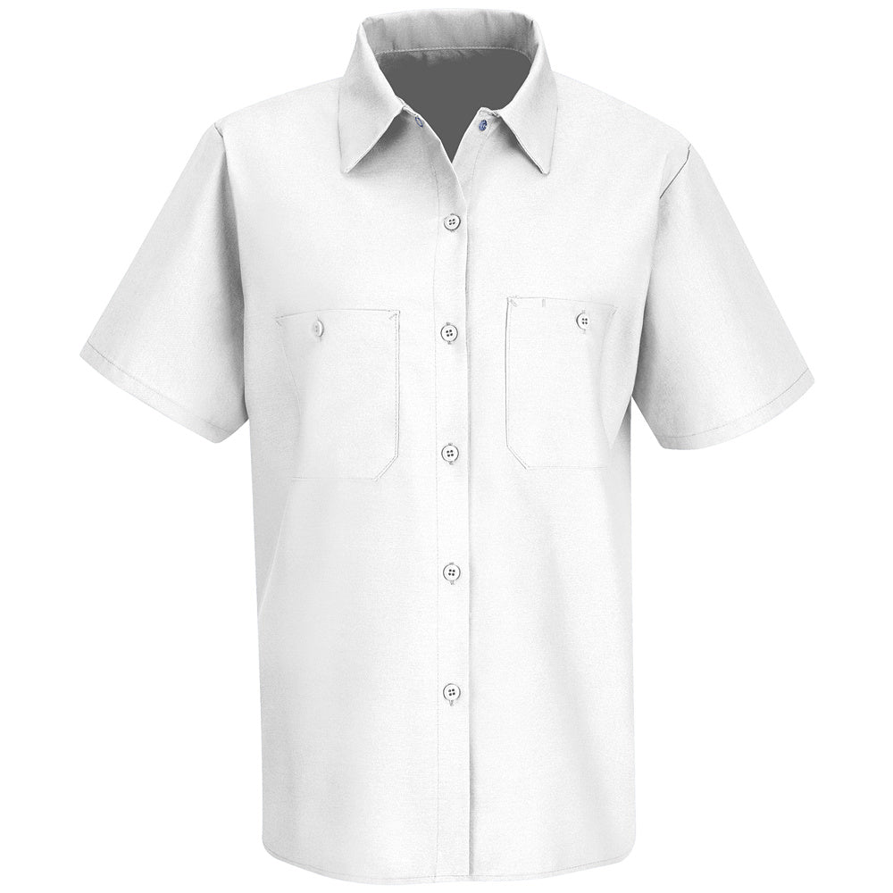 Red Kap Red Kap® Women's Short-Sleeve Work Shirt SP23 - White-eSafety Supplies, Inc