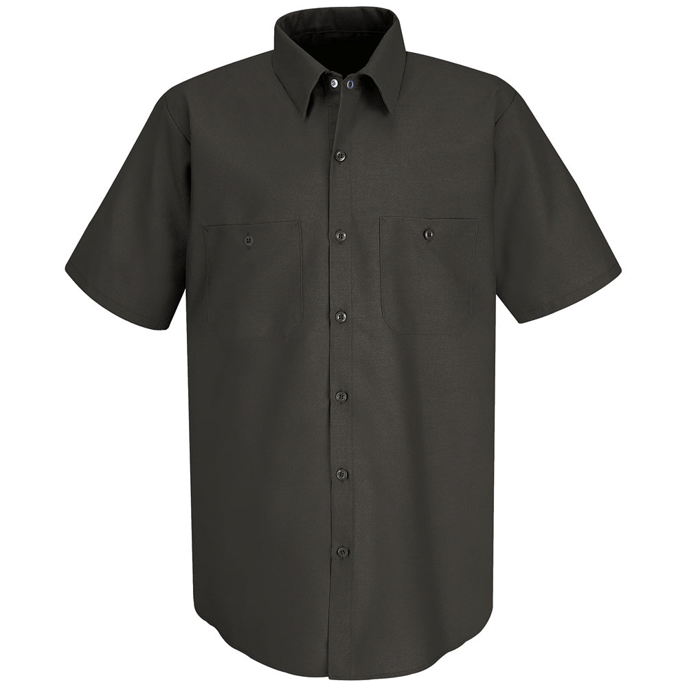 Red Kap Men's Industrial Work Shirt SP24 - Charcoal-eSafety Supplies, Inc
