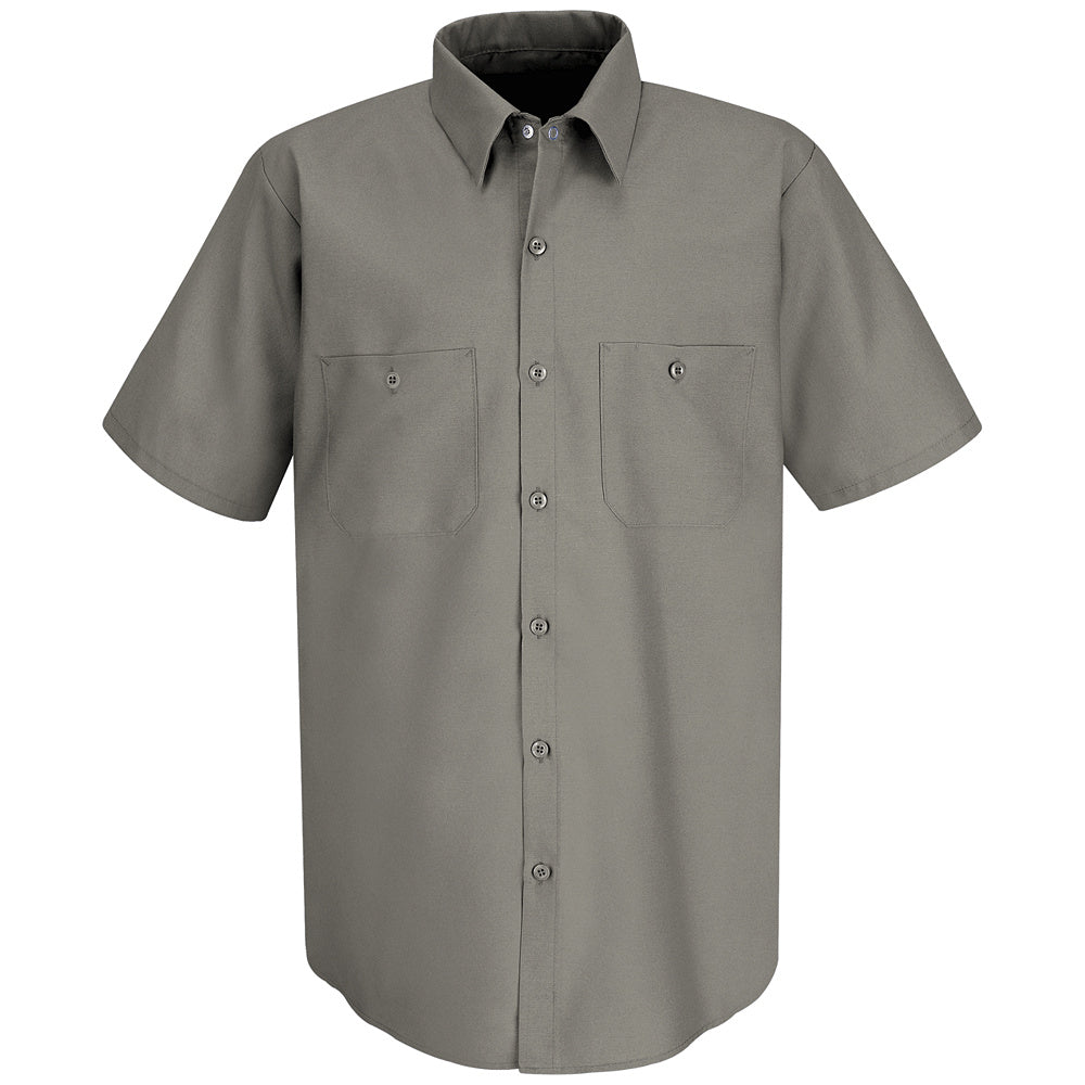 Red Kap Men's Industrial Work Shirt SP24 - Grey-eSafety Supplies, Inc