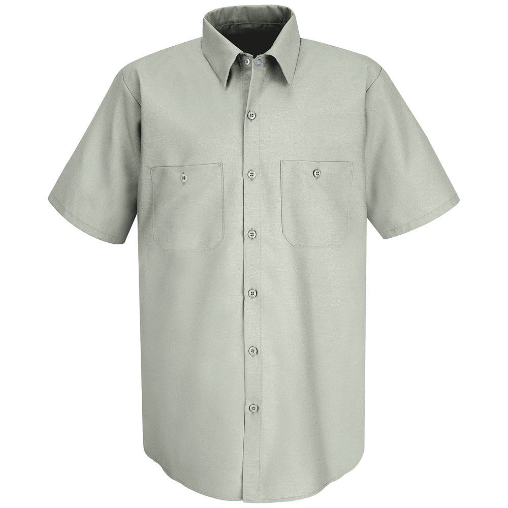 Red Kap Men's Industrial Work Shirt SP24 - Light Grey-eSafety Supplies, Inc