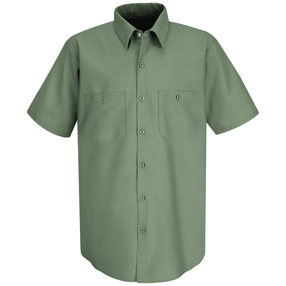 Red Kap Men's Industrial Work Shirt SP24 - Light Green-eSafety Supplies, Inc