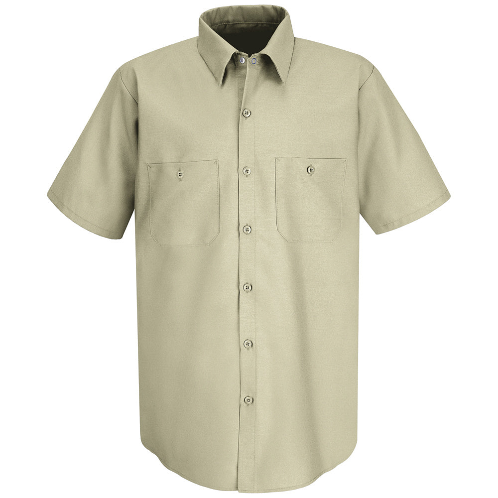 Red Kap Men's Industrial Work Shirt SP24 - Light Tan-eSafety Supplies, Inc
