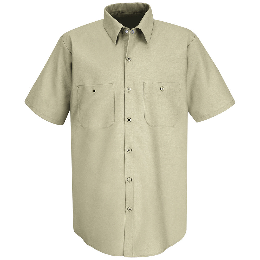 Red Kap Men's Industrial Work Shirt SP24 - Light Tan-eSafety Supplies, Inc