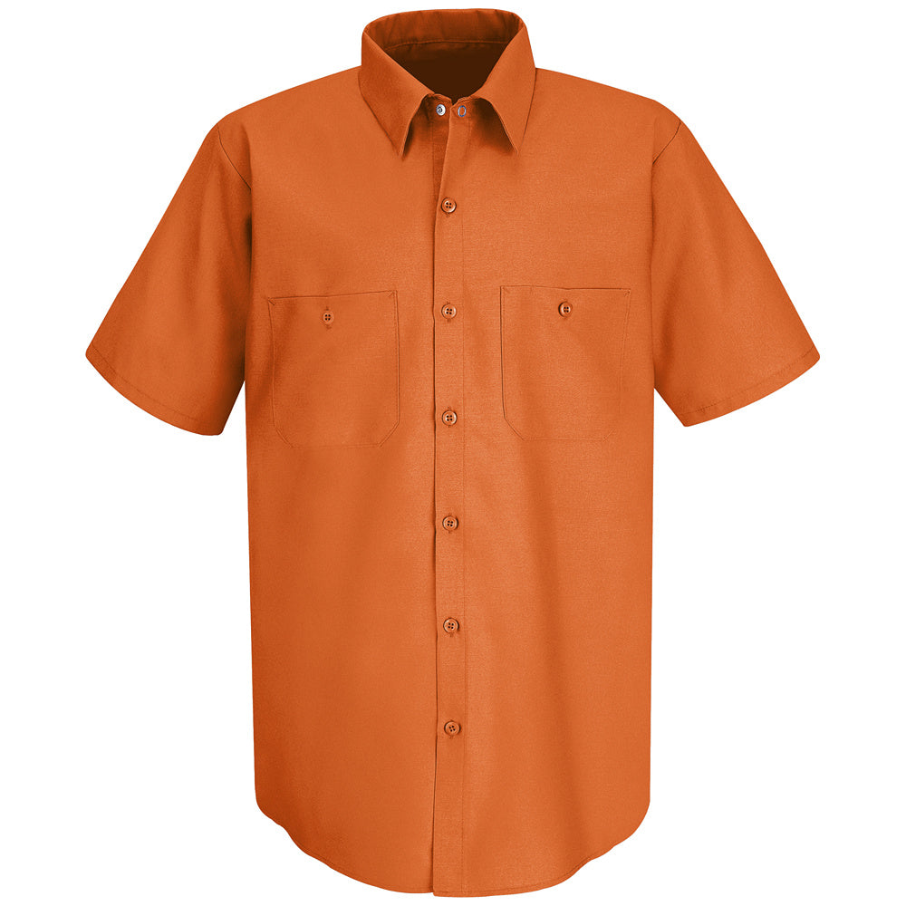 Red Kap Men's Industrial Work Shirt SP24 - Orange-eSafety Supplies, Inc