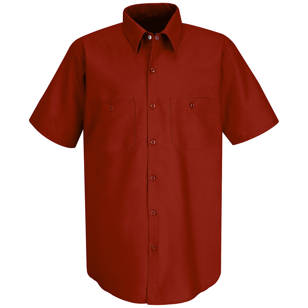 Red Kap Men's Industrial Work Shirt SP24 - Red-eSafety Supplies, Inc