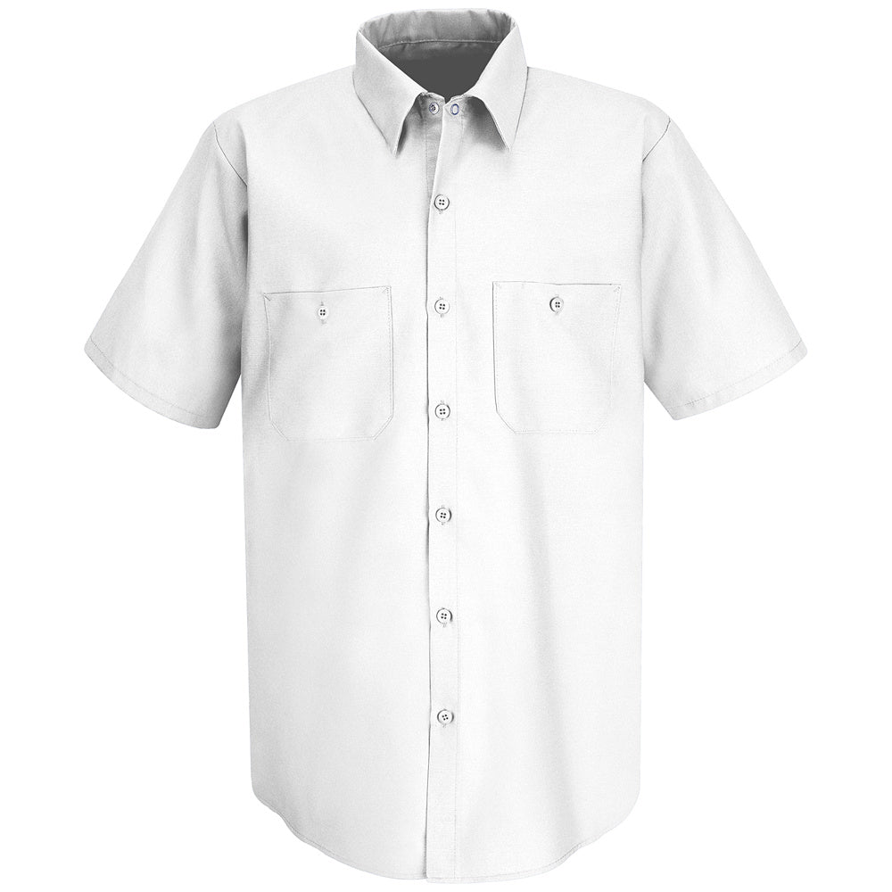 Red Kap Men's Industrial Work Shirt SP24 - White-eSafety Supplies, Inc