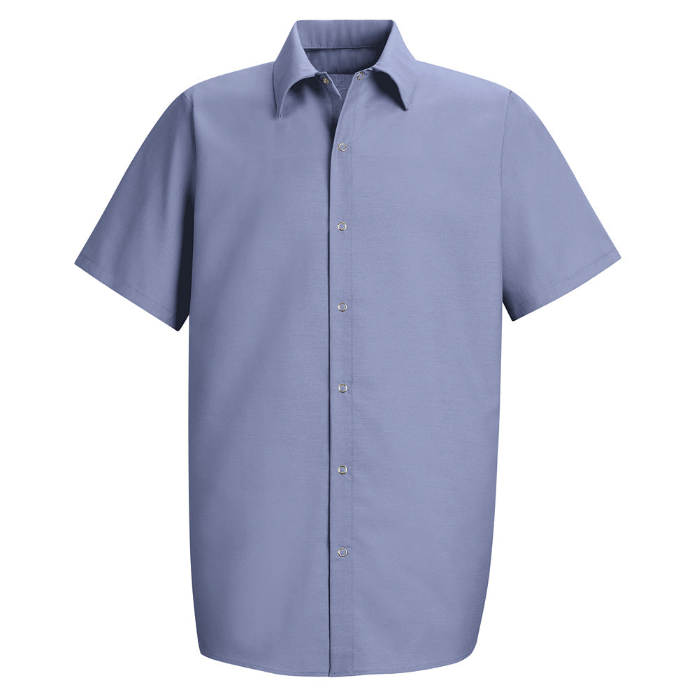 Red Kap Men's Specialized Pocketless Work Shirt SP26 - Light Blue-eSafety Supplies, Inc