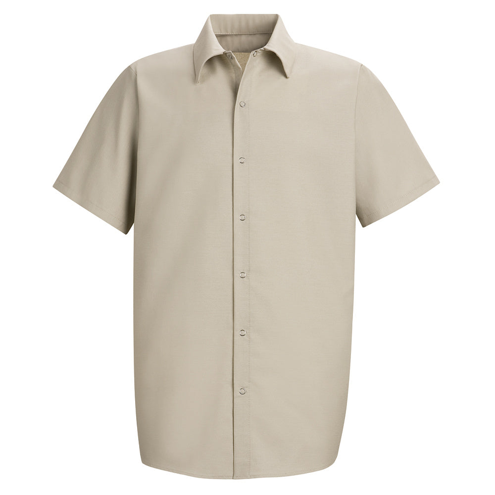 Red Kap Men's Specialized Pocketless Work Shirt SP26 - Light Tan-eSafety Supplies, Inc