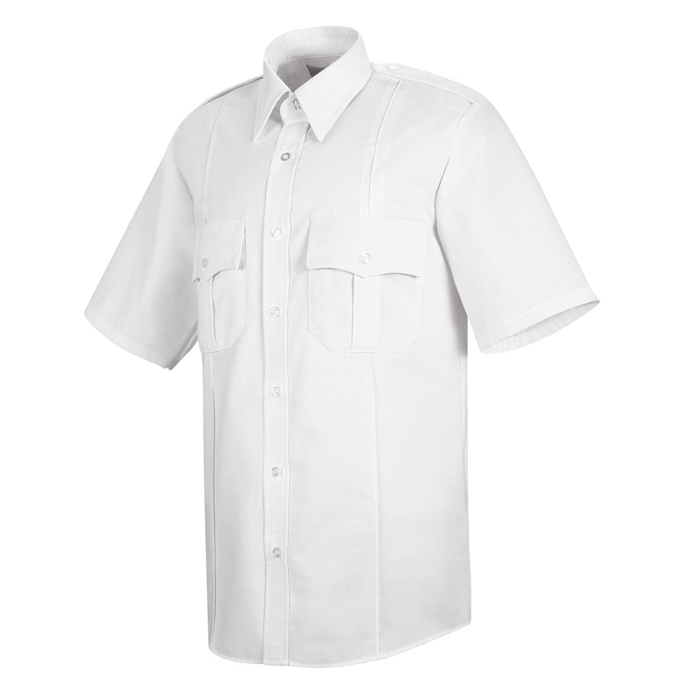 Horace Small Sentinel Upgraded Security Short Sleeve Shirt SP46WH - White-eSafety Supplies, Inc