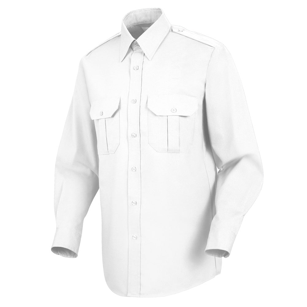 Horace Small Sentinel Basic Security Long Sleeve Shirt SP56WH - White-eSafety Supplies, Inc