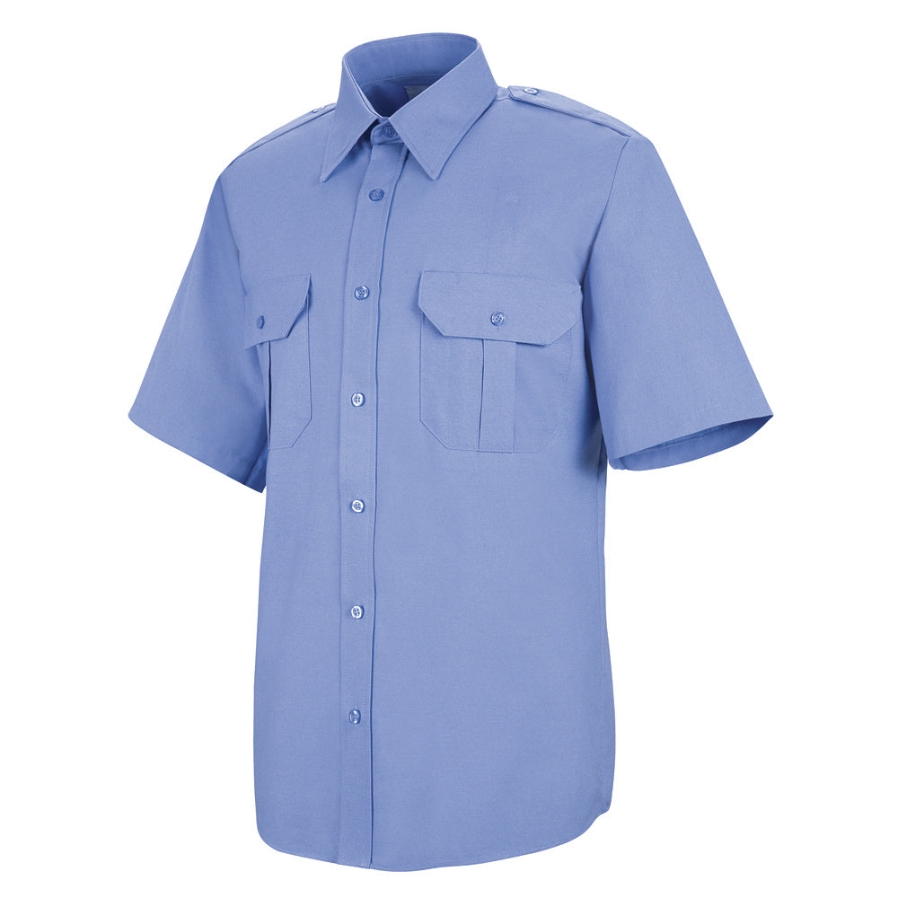 Horace Small Sentinel Basic Security Short Sleeve Shirt SP66MB - Medium Blue-eSafety Supplies, Inc