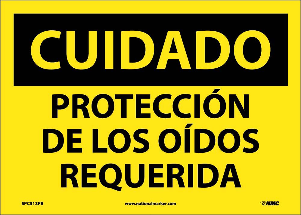Caution Eye Protection Required Sign - Spanish-eSafety Supplies, Inc