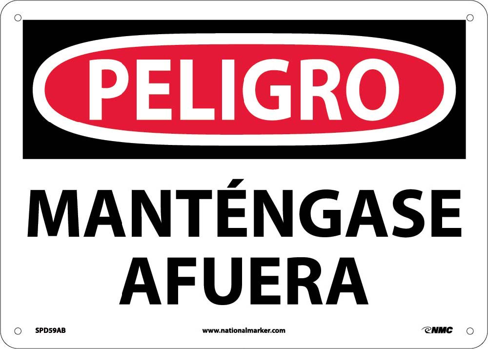 Danger Keep Out Sign - Spanish-eSafety Supplies, Inc
