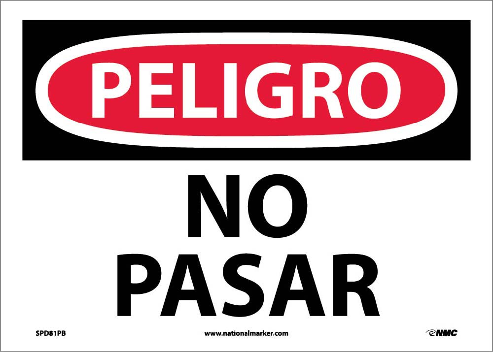 Danger No Trespassing Sign - Spanish-eSafety Supplies, Inc