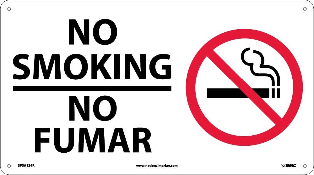 No Smoking Sign - Bilingual-eSafety Supplies, Inc