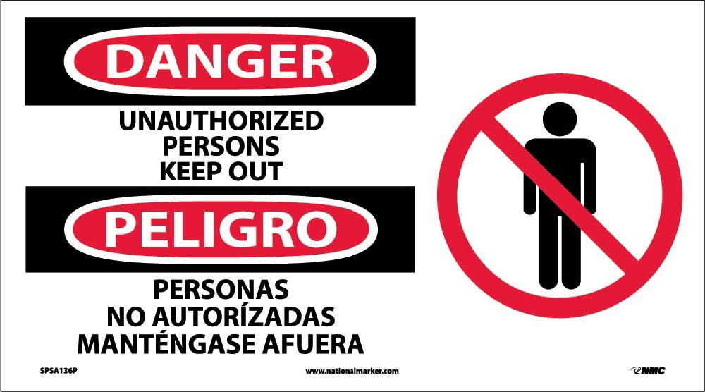 Danger Keep Out Sign - Bilingual-eSafety Supplies, Inc