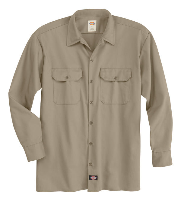 Dickies Men's Industrial Heavyweight Twill Long-Sleeve Shirt-eSafety Supplies, Inc